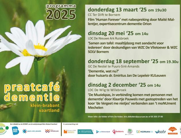 Praatcafé dementie Klein-Brabant Vaartland © PSA