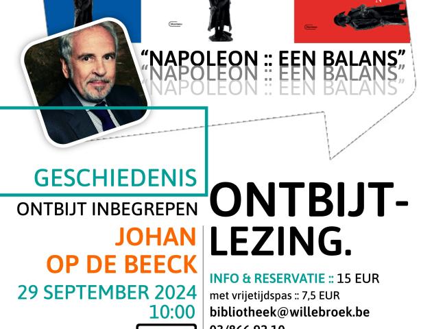 Ontbijtlezing :: "Napoleon. Een balans" door Johan Op De Beeck © Bib Willebroek - Johan Op De Beeck