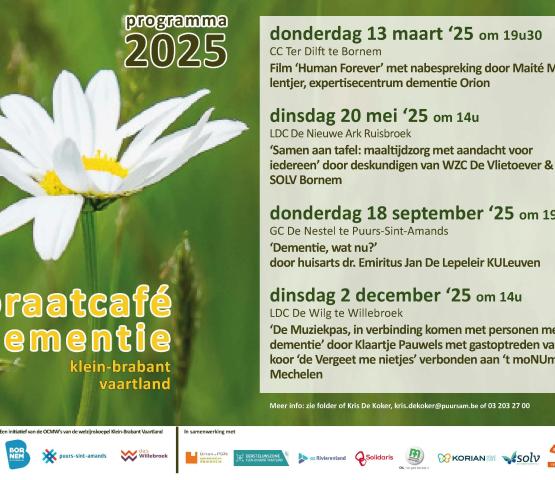 Praatcafé dementie Klein-Brabant Vaartland © PSA