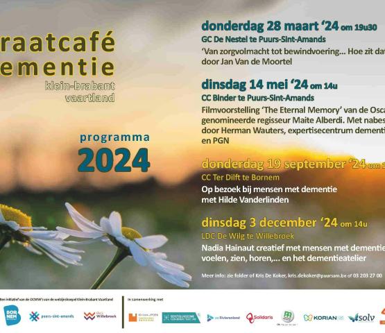 Praatcafé dementie Klein-Brabant Vaartland © PSA